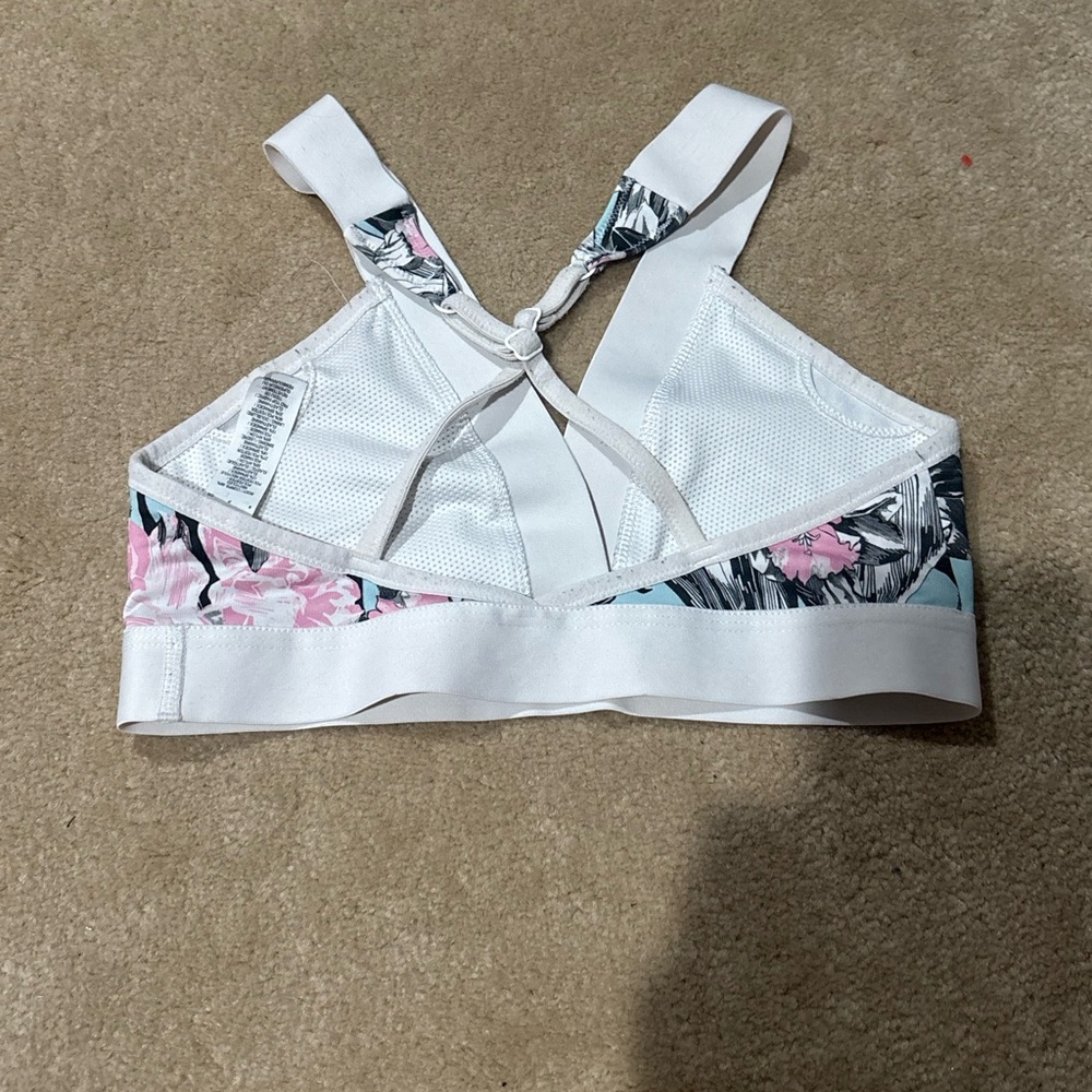 Nike Women's Indy Light Hyper Sports Bra - Black, White, Blue, Pink - Picture 3 of 4